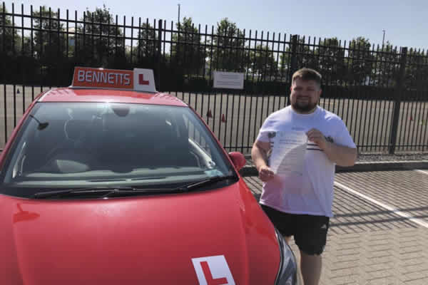 gloucester driver passes test with Bennetts